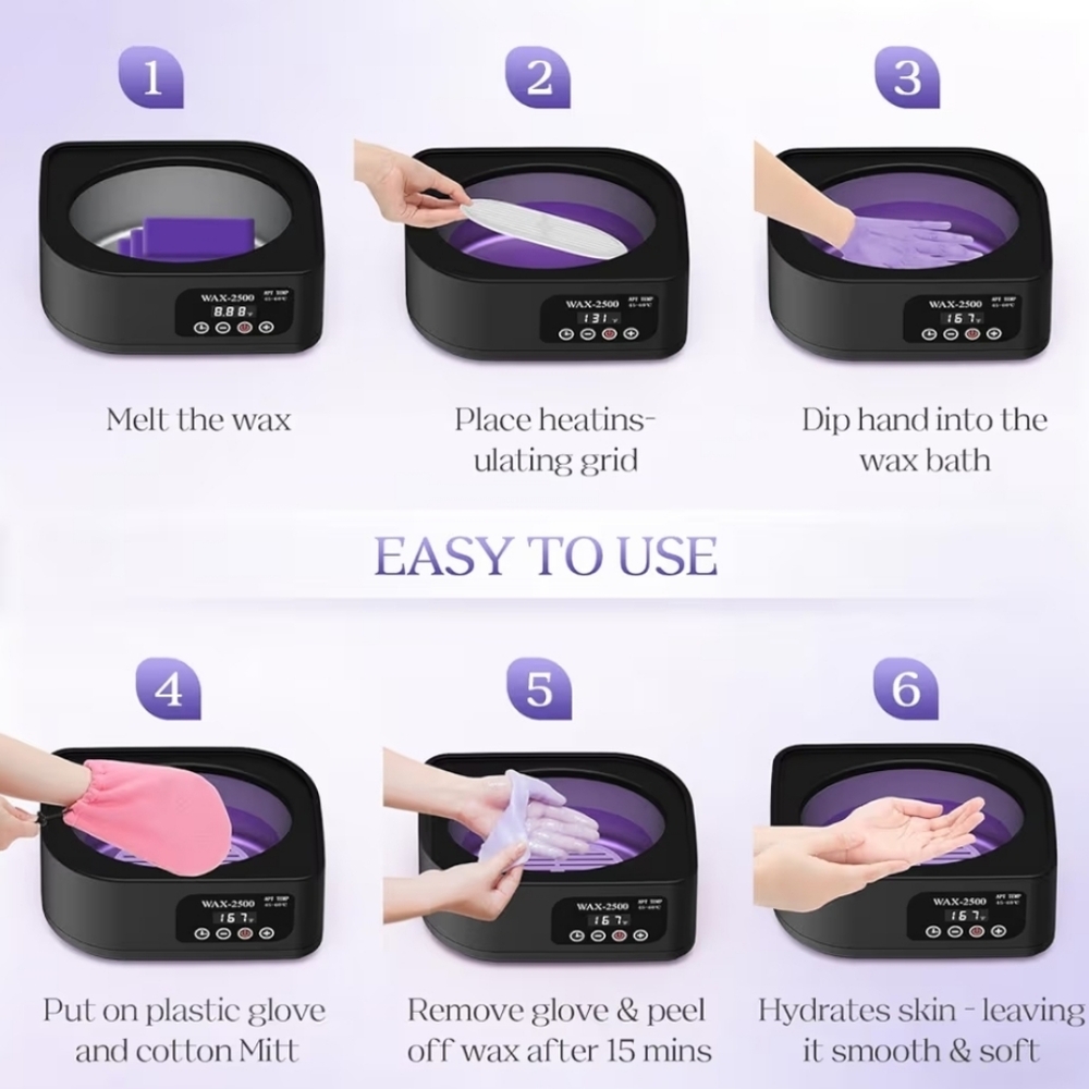 Paraffin Wax Refills, 10 Pack Lavender Scented Paraffin Wax - Picture 3 of 6